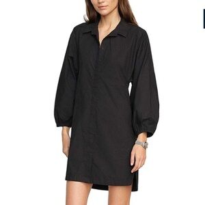 Modern Citizen CLARA OPEN-BACK BUTTON DOWN shirt DRESS cotton mini XL